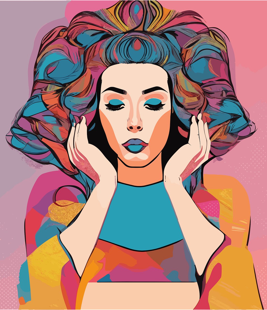 La rappresentazione di una persona che medita durante un corso di mindfulness.